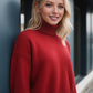 Basic Bae Turtleneck Dropped Shoulder Long Sleeve Sweater