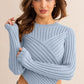 Asymmetrical Hem Sweater Top