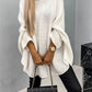 Round Neck Batwing Sleeve Sweater