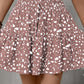 Frill Tied Printed Mini Skirt