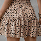 Frill Tied Printed Mini Skirt