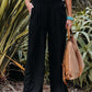 Full Size Smocked Waist Wide Leg Pants