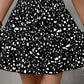 Frill Tied Printed Mini Skirt