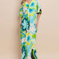 ODDI Floral Printed Slit Maxi Dress