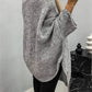 Round Neck Batwing Sleeve Sweater