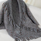 Fringe Open Front Half Sleeve Poncho