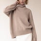 Basic Bae Turtleneck Dropped Shoulder Long Sleeve Sweater