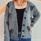 Heart Button Up Long Sleeve Cardigan