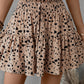 Frill Tied Printed Mini Skirt