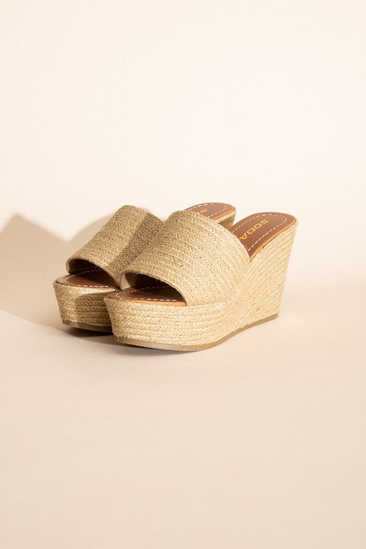 BOUNTY-S JUTE PLATFORM WEDGES