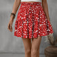 Frill Tied Printed Mini Skirt