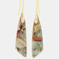 Handmade Natural Stone Dangle Earrings