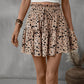 Frill Tied Printed Mini Skirt