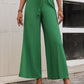 High Waist Slit Wide Leg Pants