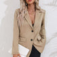 Lapel Collar Long Sleeve Blazer