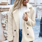 Full Size Lapel Collar Sherpa Coat