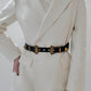 Double Buckle PU Leather Belt