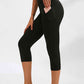 Slim Fit Wide Waistband Active Leggings with Pockets