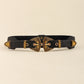 Double Buckle PU Leather Belt