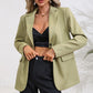 Lapel Collar Long Sleeve Blazer