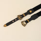 Double Buckle PU Leather Belt